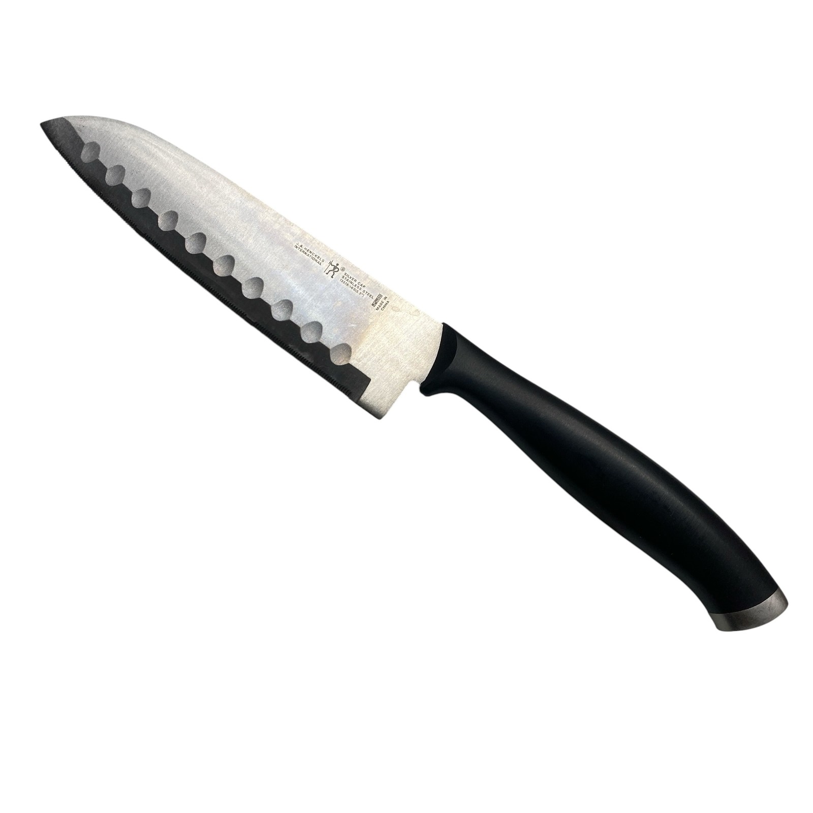 J.A. Henckels International Silver Cap 5.5″ Santoku Knife Stainless Steel Black