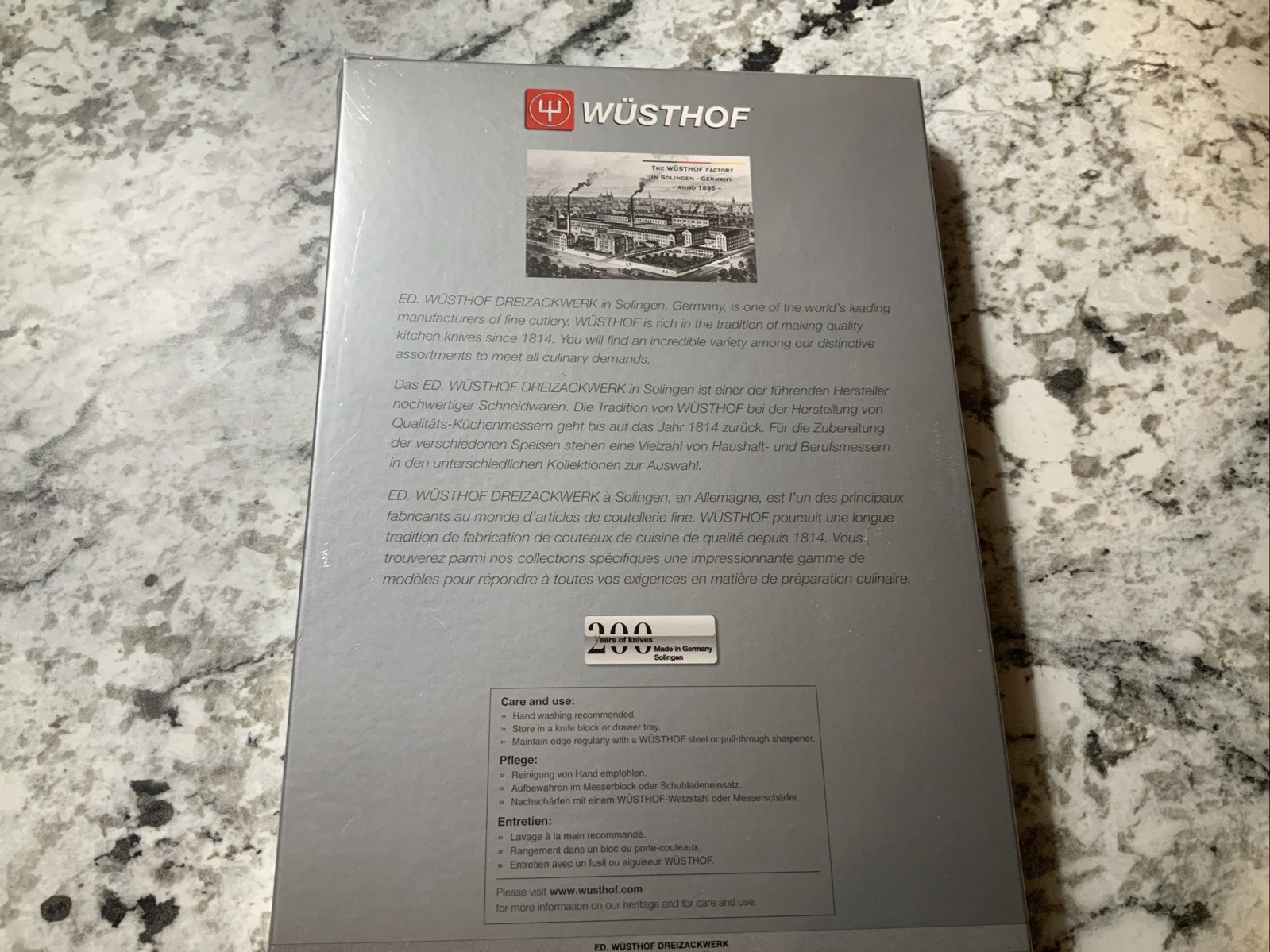 Wusthof Gourmet 4 piece Burger Knife Set 4115 13cm New In Box