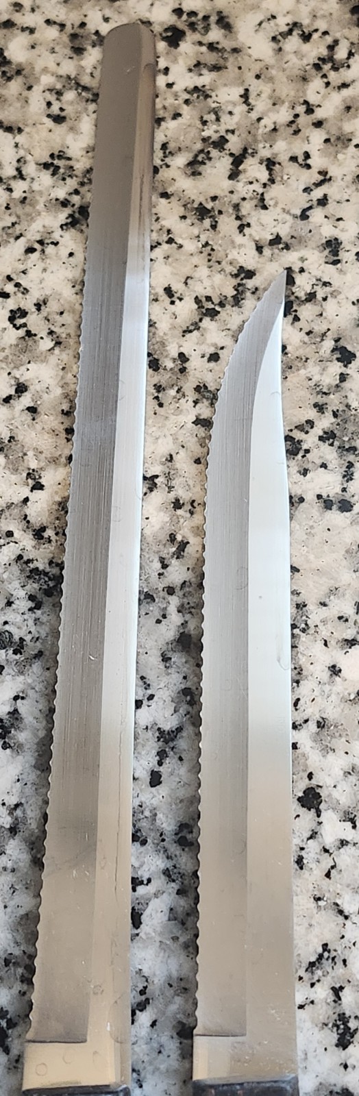 Cutco Bread 1724 & 1729 Petite Carver Knife Classic Swirl Brown Thomas Lamb Orig