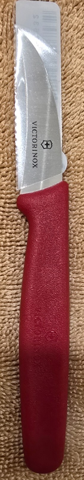 NEW Victorinox Shaping Knife 6 cm Curved Blade Standard, Swiss Made, Red NEW