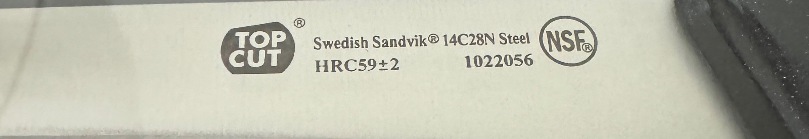 Top Cut Commercial Kitchen Knife Set 4 Pc NEW Sandvik Swedish Steel NSF Santoku
