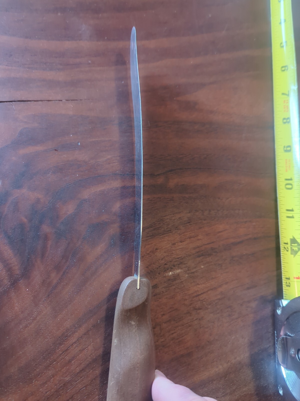 Cutco Vintage No. 28 Large Spreader Spatula Knife Brown Swirl Handle See Picture