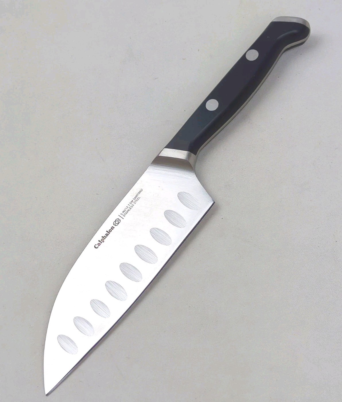 PREMIER by Calphalon 5″ SANTOKU Knife, Dual-Rivet Handle, NEW Style, KN0005E