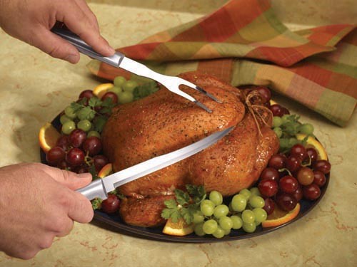 Rada R108 Carving Knife USA made, L/R hand use kitchen cutlery meats/fish fillet