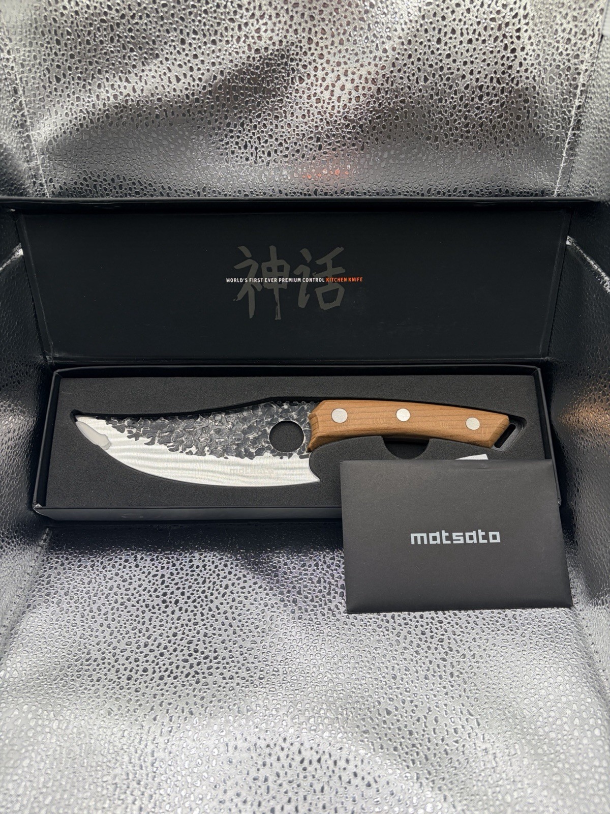 Matsato Chefs Knife 5.9″ Stainless Steel Blade Beech Wood Handle + Sheath