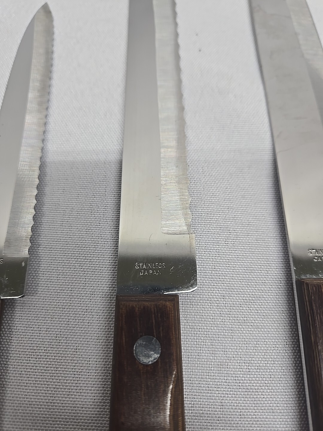 Vintage Westminster Chef Knife Lot Of 3 Knifes Serated Stainless Japan