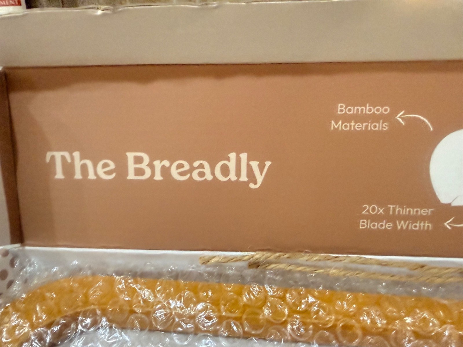 Earthly Bliss-Breadly™ Bread Bow Knife With Bamboo Handle & Stainless Steel Blad