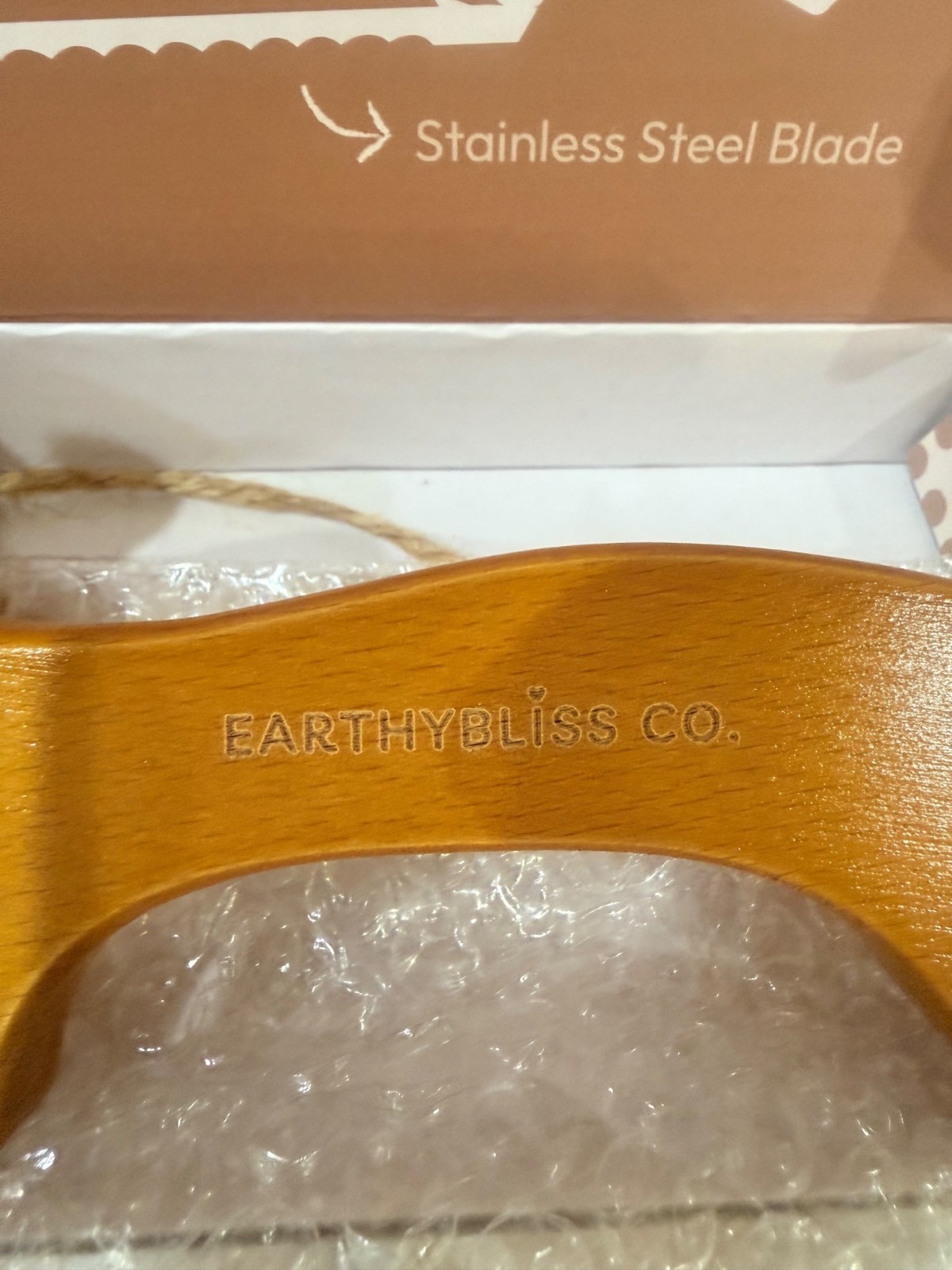 Earthly Bliss-Breadly™ Bread Bow Knife With Bamboo Handle & Stainless Steel Blad