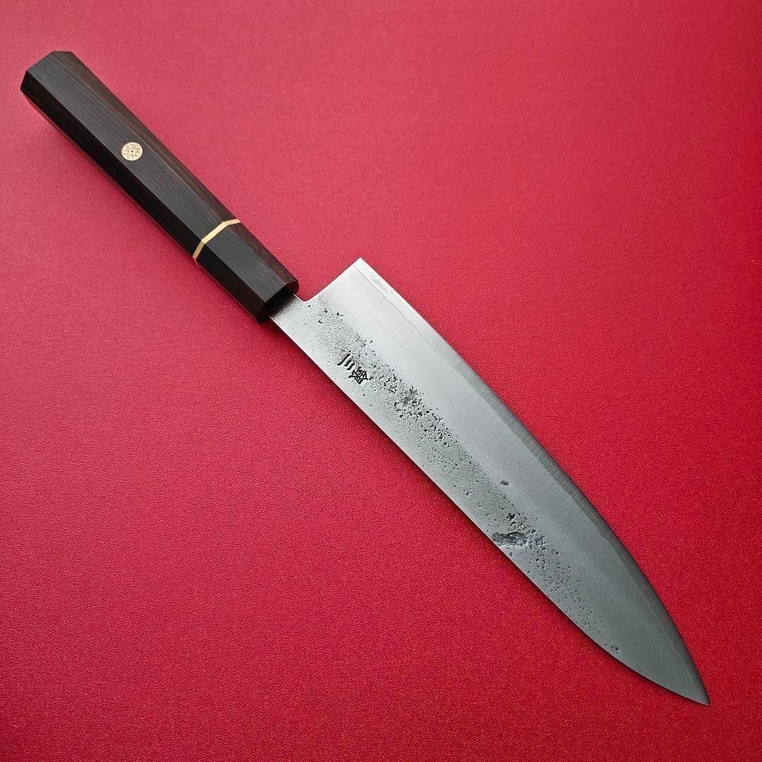 Ginsan Wagyu Gyuto Knife Ebony Octagonal Handle New Japanese Steel