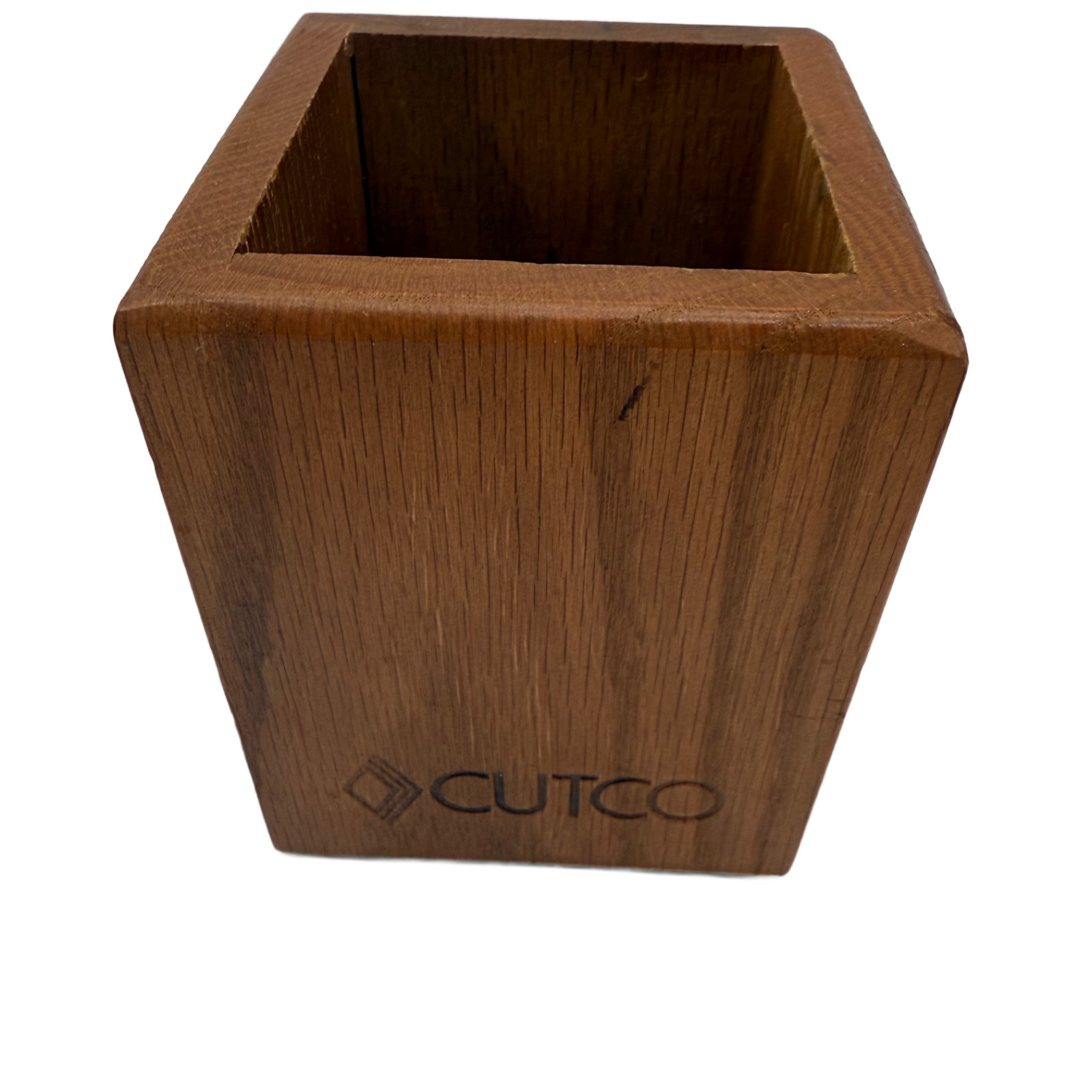 CUTCO Utensil Tool Holder Box Container Wooden Counter Top Storage USA