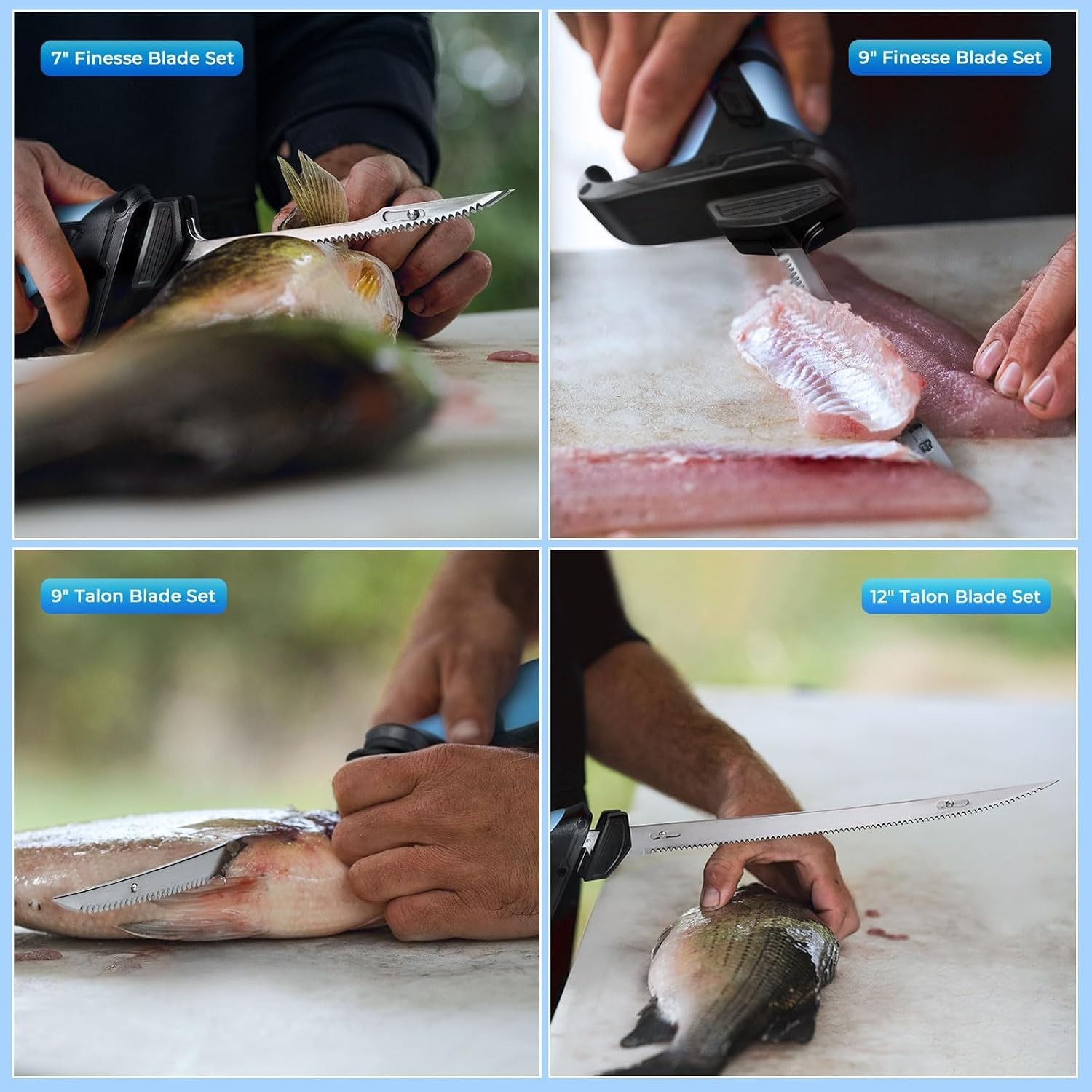 BladeVolt Cordless Electric Fillet Knife – High Torque Motor