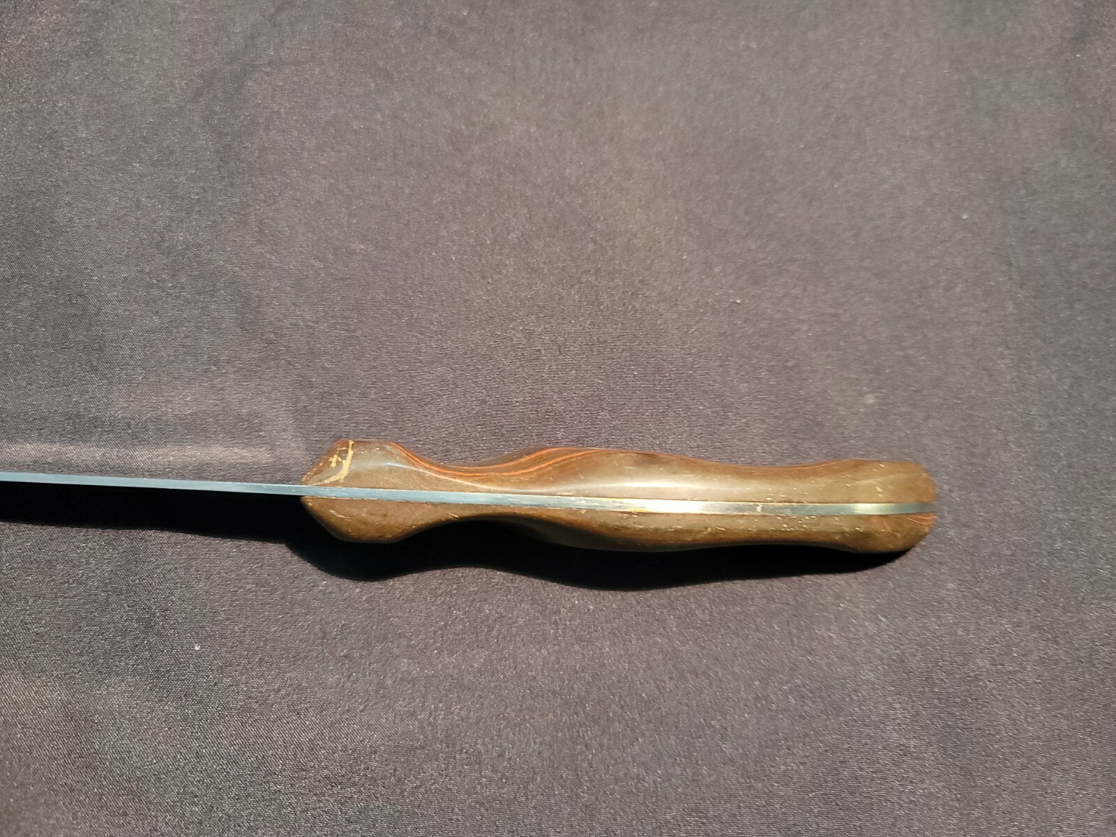 Vintage Cutco No. 24 9.5″ Bread Slicing Knife Brown Swirl Handle Current =1724