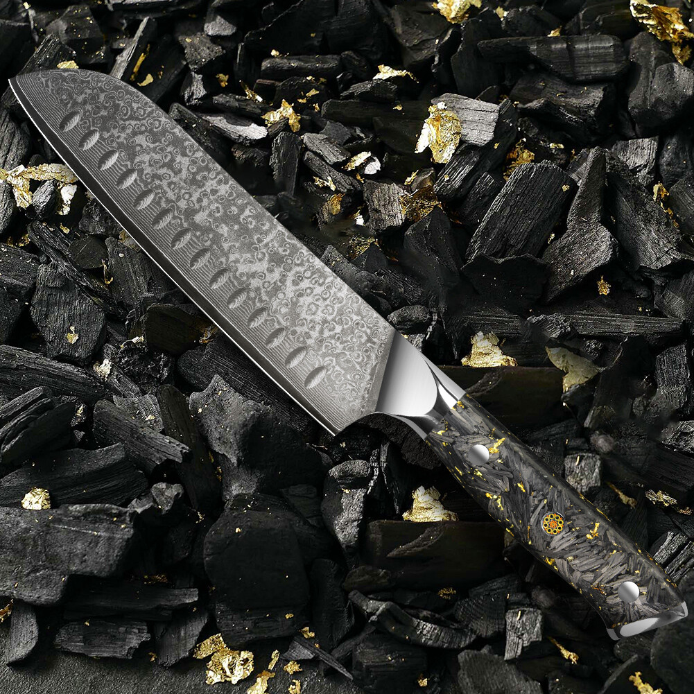 8In Kitchen Knife Santoku Knife Damascus Chef Knife VG10 Handle for Home Kitchen