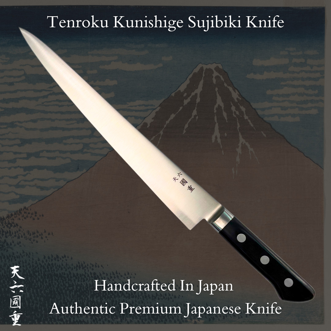 270mm Stainless Steel Sujibiki Knife Tenroku Kunishige Japanese Kitchen Knife