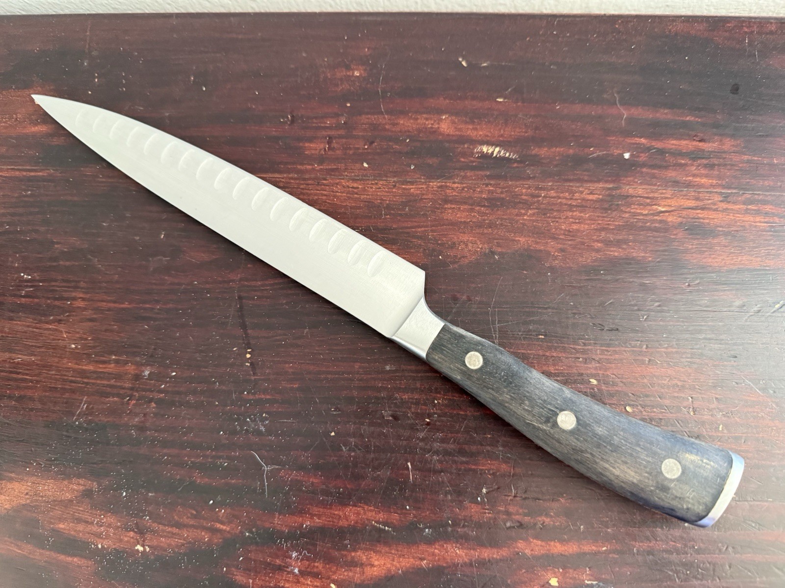 Wusthof 8” Ikon Blackwood 20cm Carving Knife Great Condition