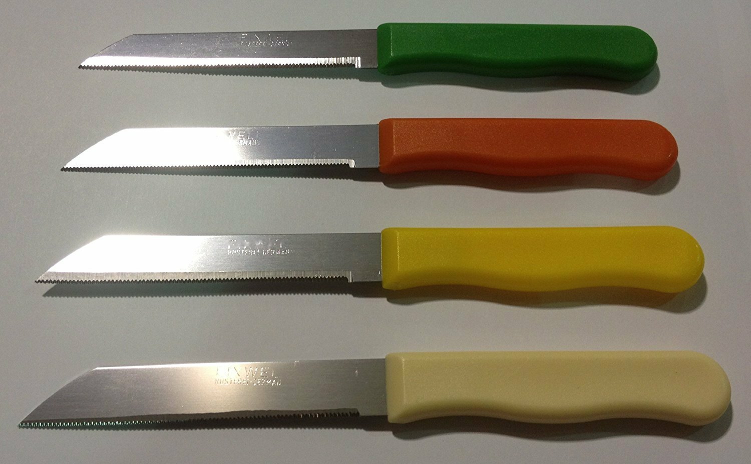 FIXWELL Stainless Steel Knives Assorted Color Knife Multi-purpose Usage Set Of 6