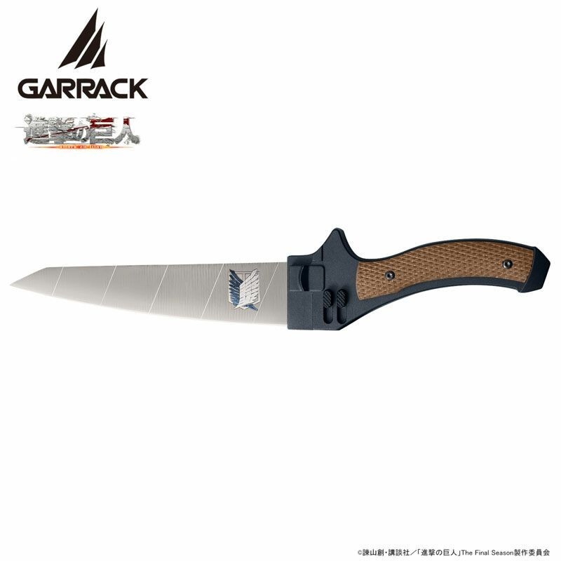 Garrack Attack on Titan x Seki City Ninja Damascus Chef Knife Collection