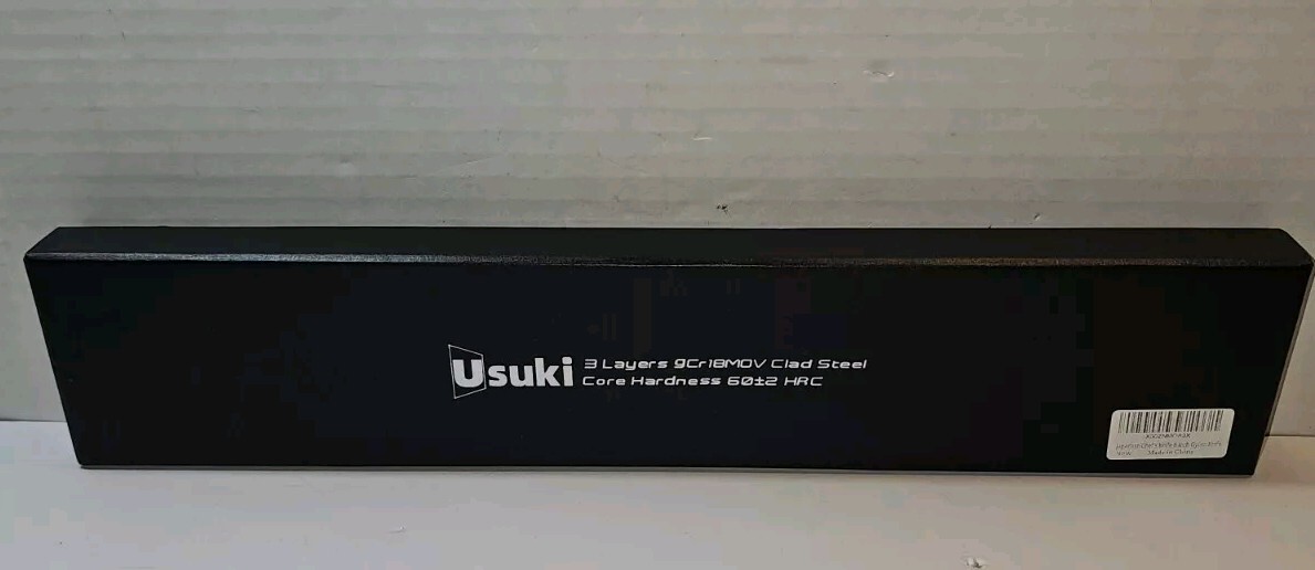 Usuki 8 Inch Japanese Chef Knife Professional 3 layers 9CR18MOV Clad Steel 60+2