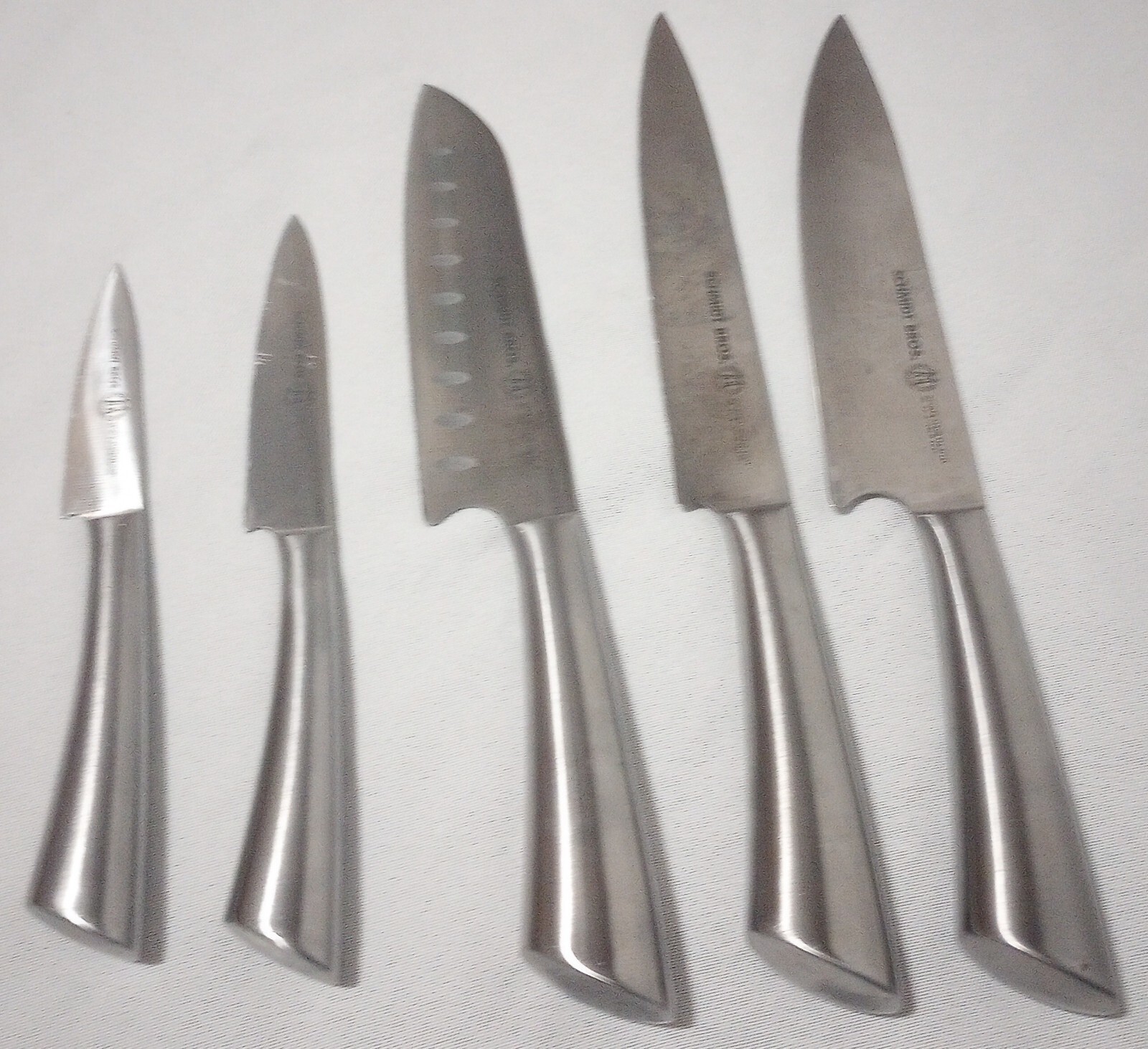 Set Of 5 Schmidt Bros Stainless Steel Knives No box or guards