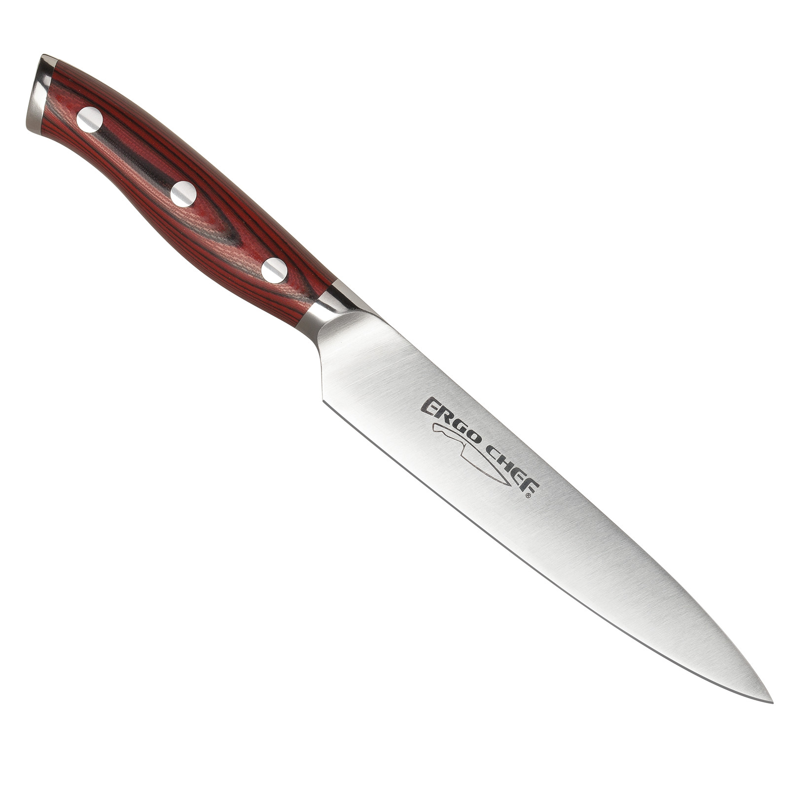 Ergo Chef CRIMSON Series 6″ Stiff Boning Utility knife G10 Handle German Steel