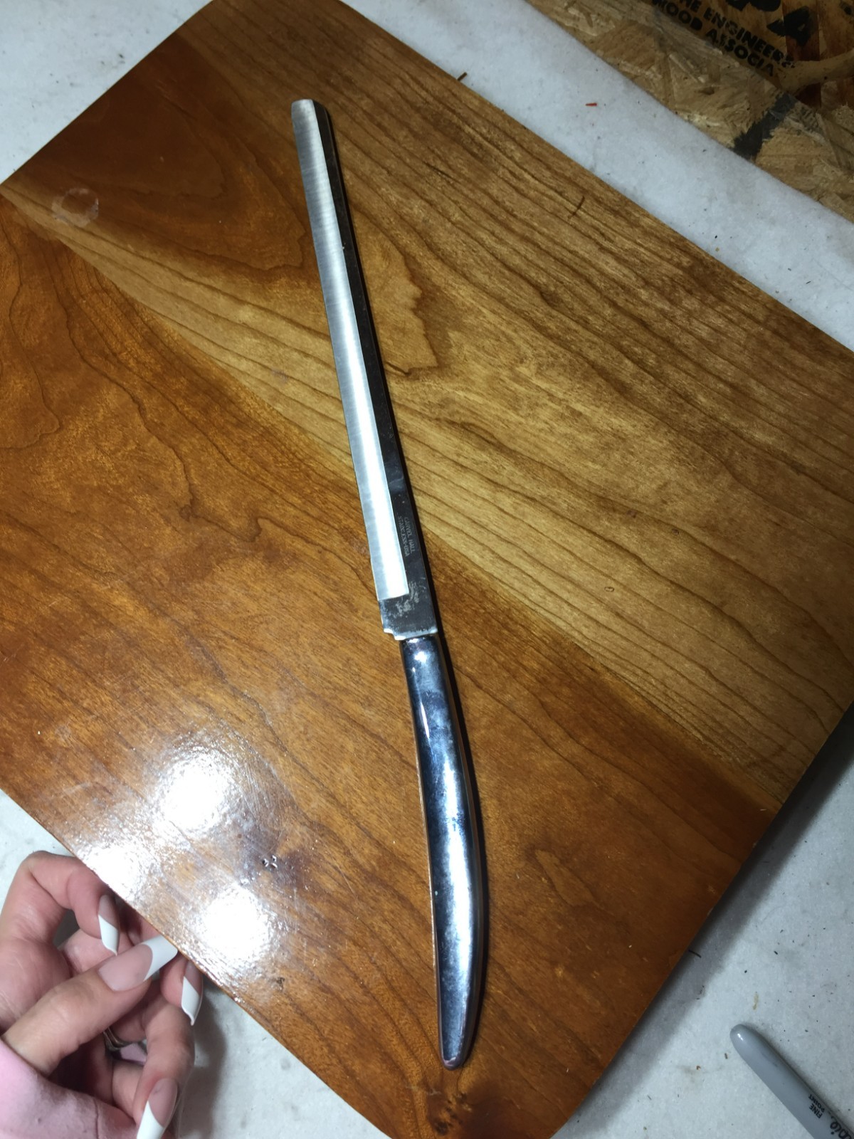 Carvel Hall Bread Carving Knife Stainless Steel USA 9-inch Blade 15.5 Total