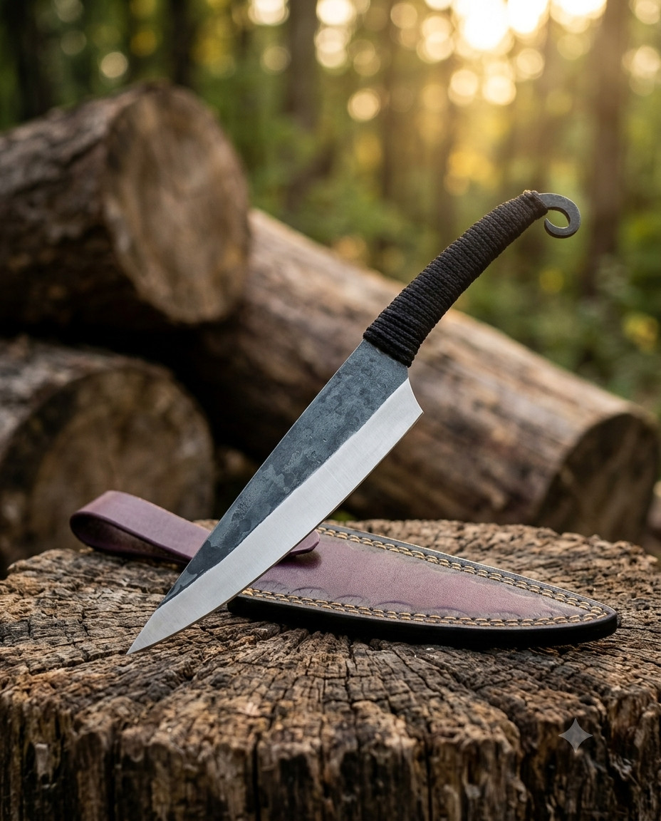 Handmade Carbon Steel Chef Knife – Best Gift, Professional Kitchen Knives AS-689