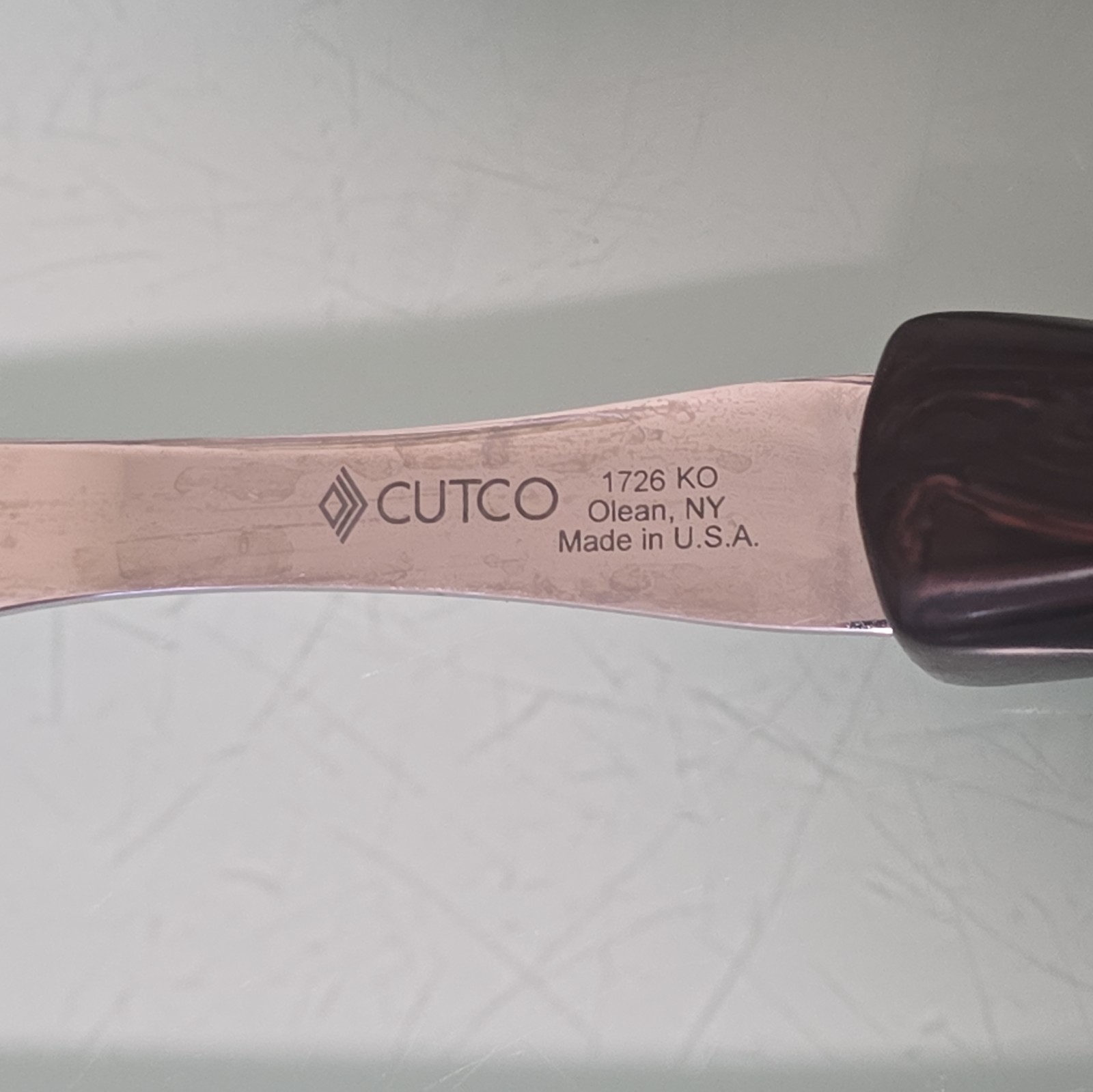 Cutco Knife Lot Of 5, Brown-Swirl, Carving Set 1725 1729 1726 1768 1759-2pc.
