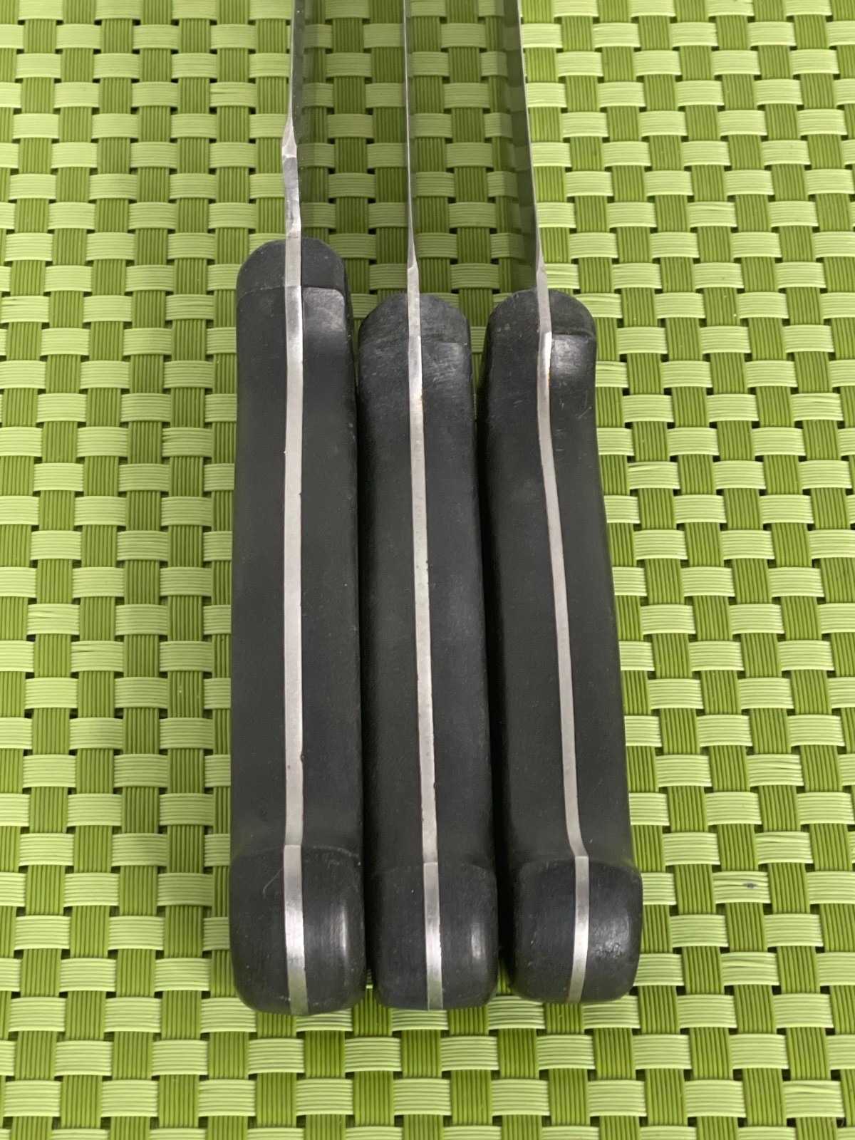 Sabatier PRECISION Stainless Set of 3 Knives Black Handle Full Tang China