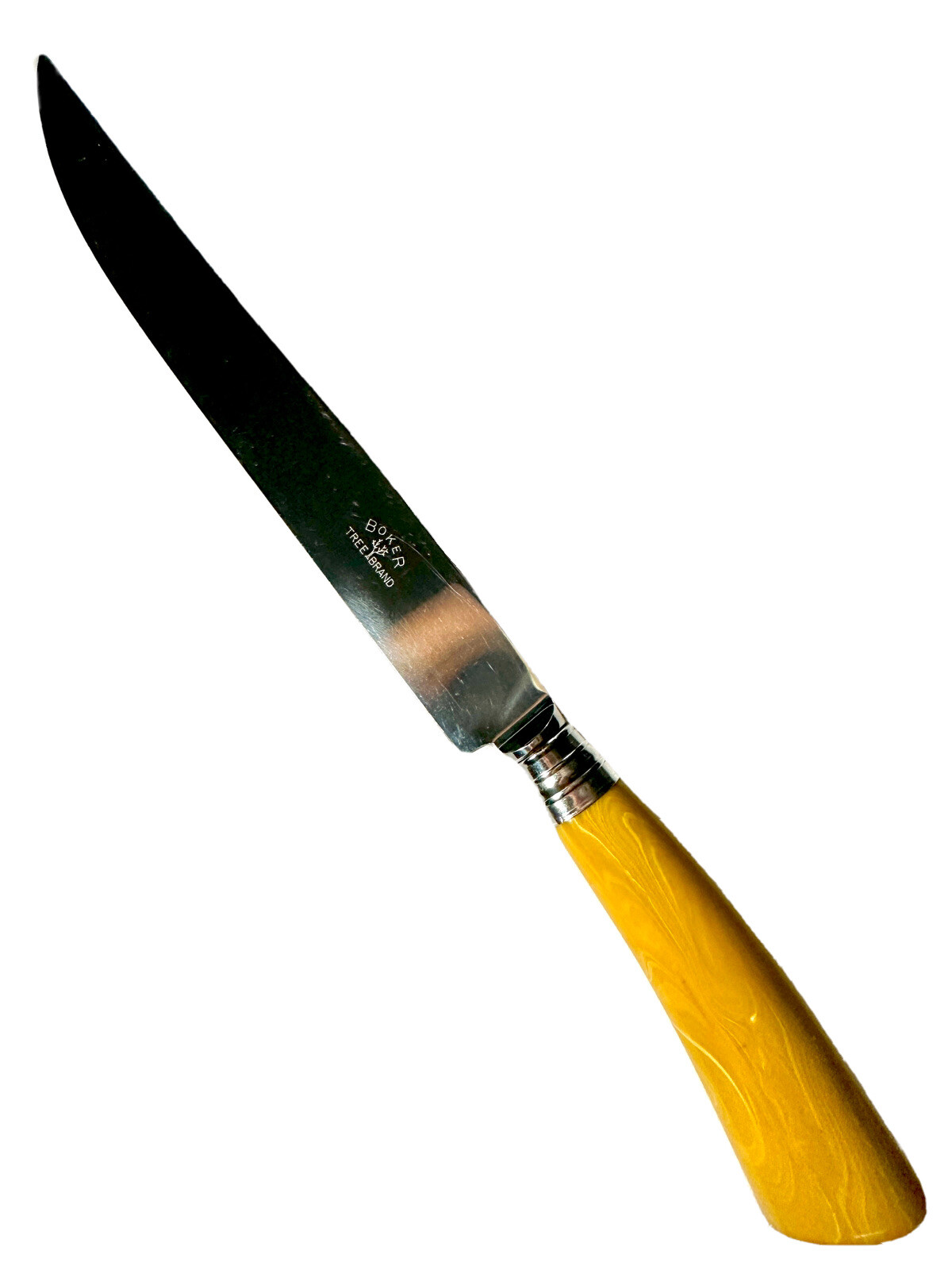 Boker Tree Brand 8 Inch Carving Knife Plastic Carmel Color Wood Replica Handle