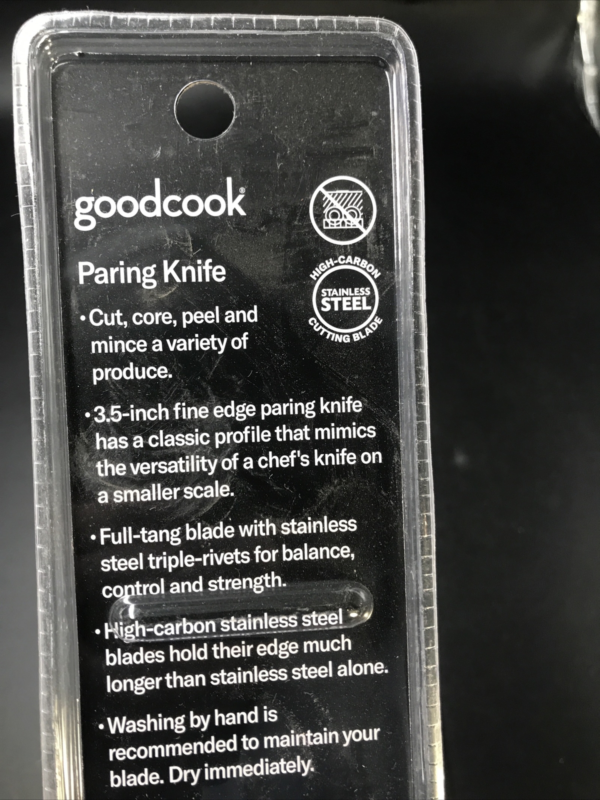 Lot of 2 Paring Knifes GoodCook 3.5-Inch Stainless Steel 3.5″ BPA Free