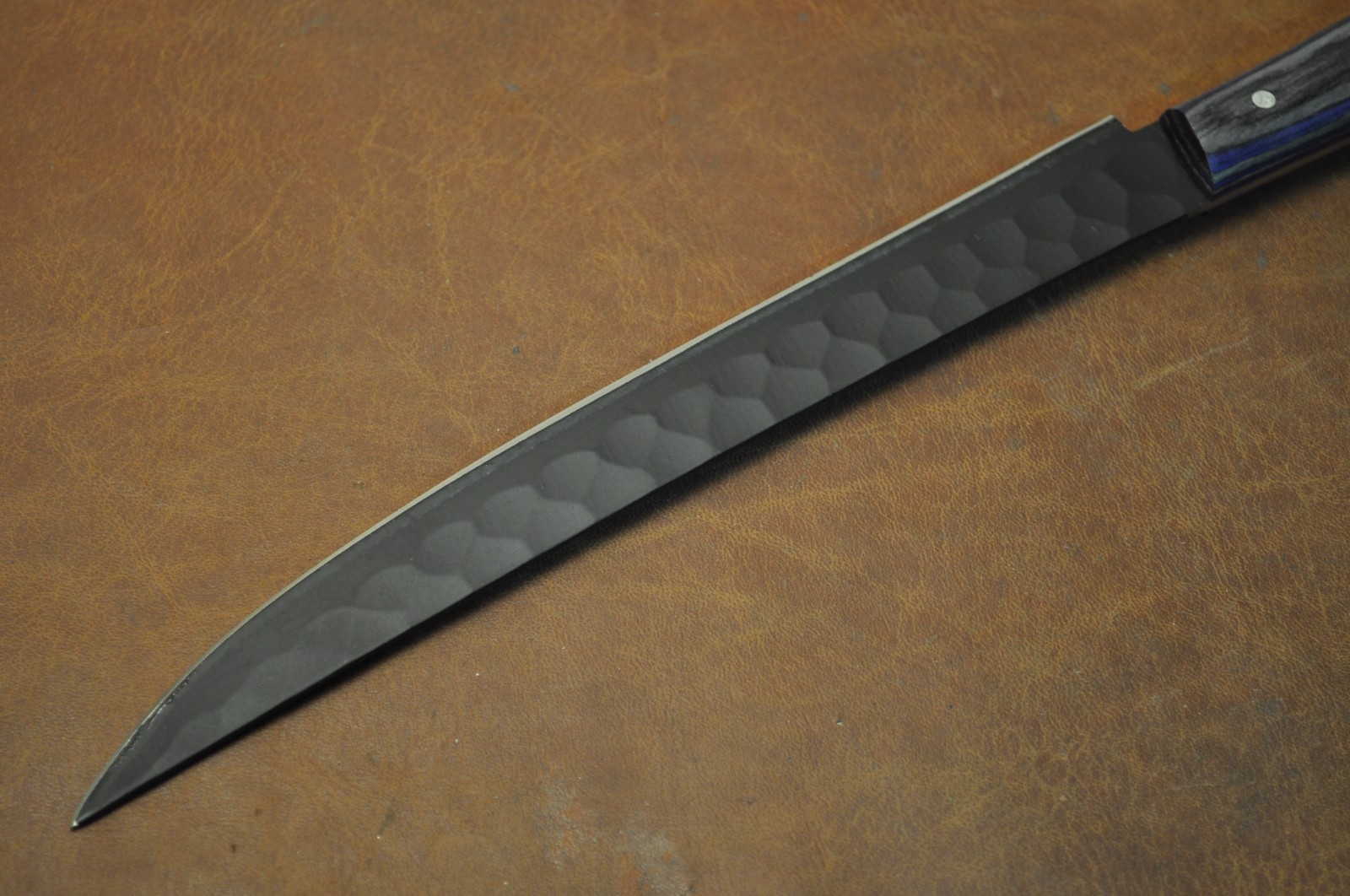 Handmade Steel J2(420) Fillet Knife with Pakka Wood Handle With Cover 341 (1)