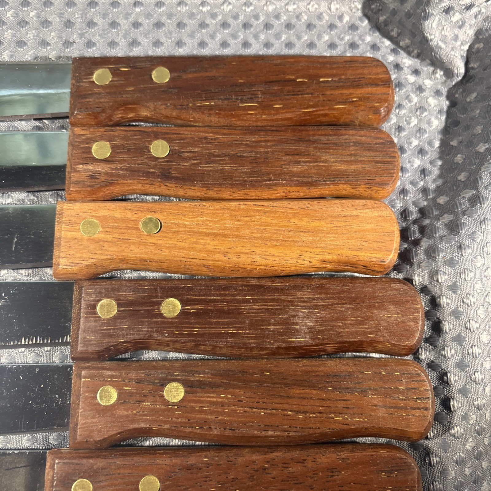 Adcraft WSK-60/B Rounded Blade Gaucho Jumbo Steak Knife with Wood Handle 12 CT