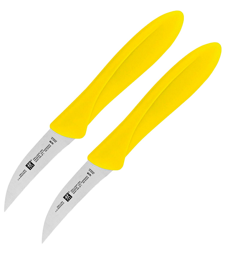 2 PACK Henckels Zwilling Kitchen Peeler Knife 2.25 Stainless Steel Blade Plastic