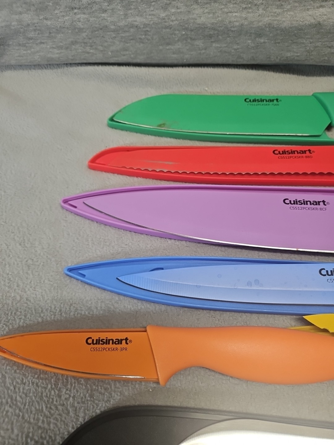 Cuisinart 7 Piece Stainless Steel Color Coated Knife Set (3S9)