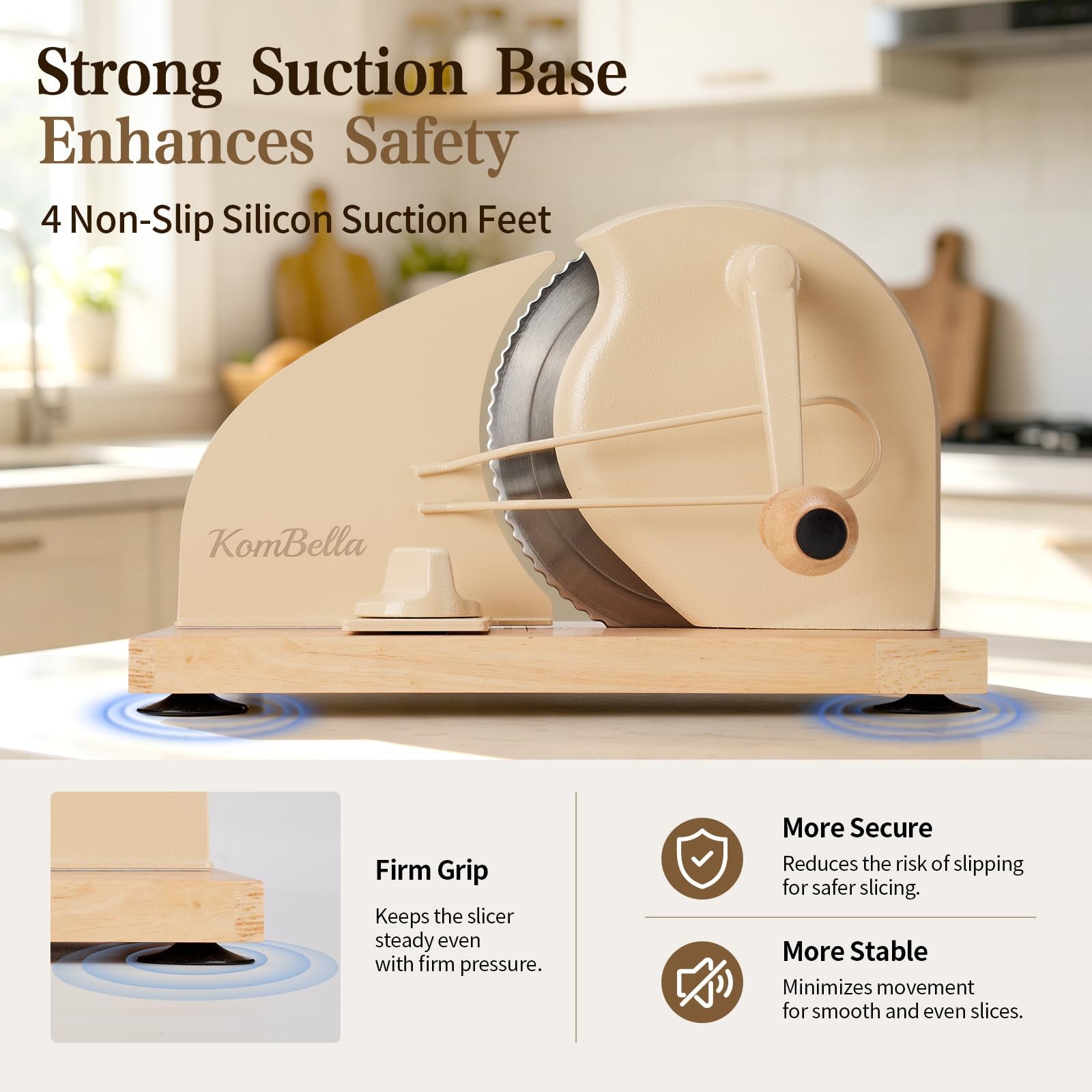 Sourdough Bread Slicer for Homemade Bread, Manual Hand Crank Bread Cutter wit…
