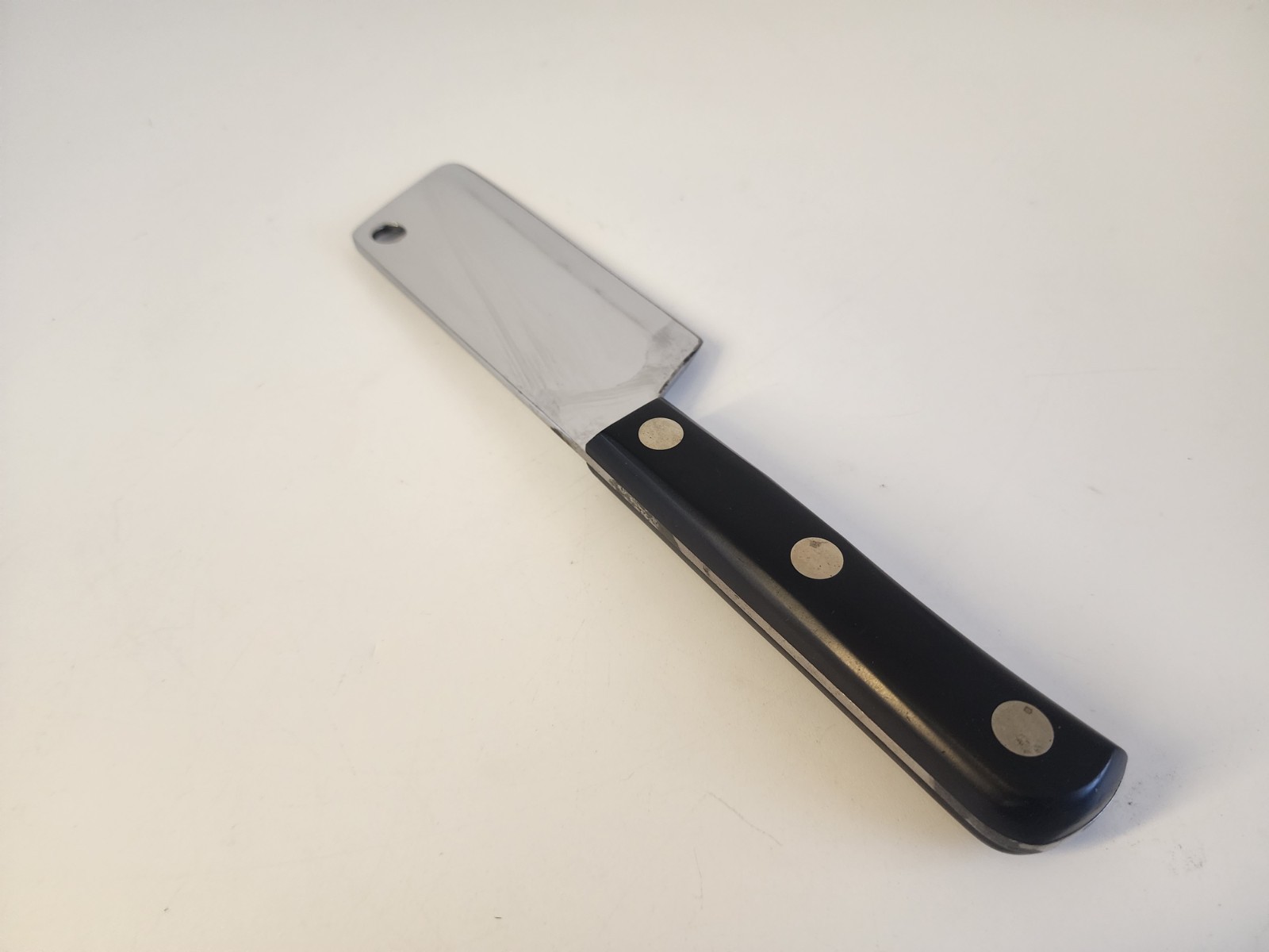 Case XX 2032 Chromium Cleaver Knife Full Tang Wood Handle USA