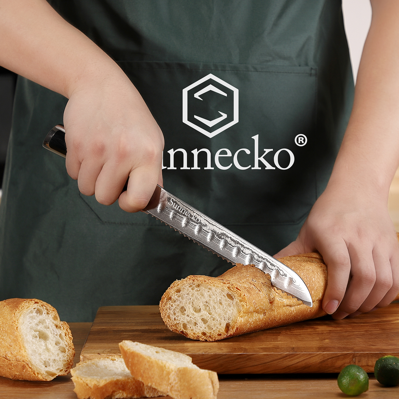 Sunnecko Chef’s Knives VG10 Damascus Steel Japanese Kitchen Knife Cutting Tools