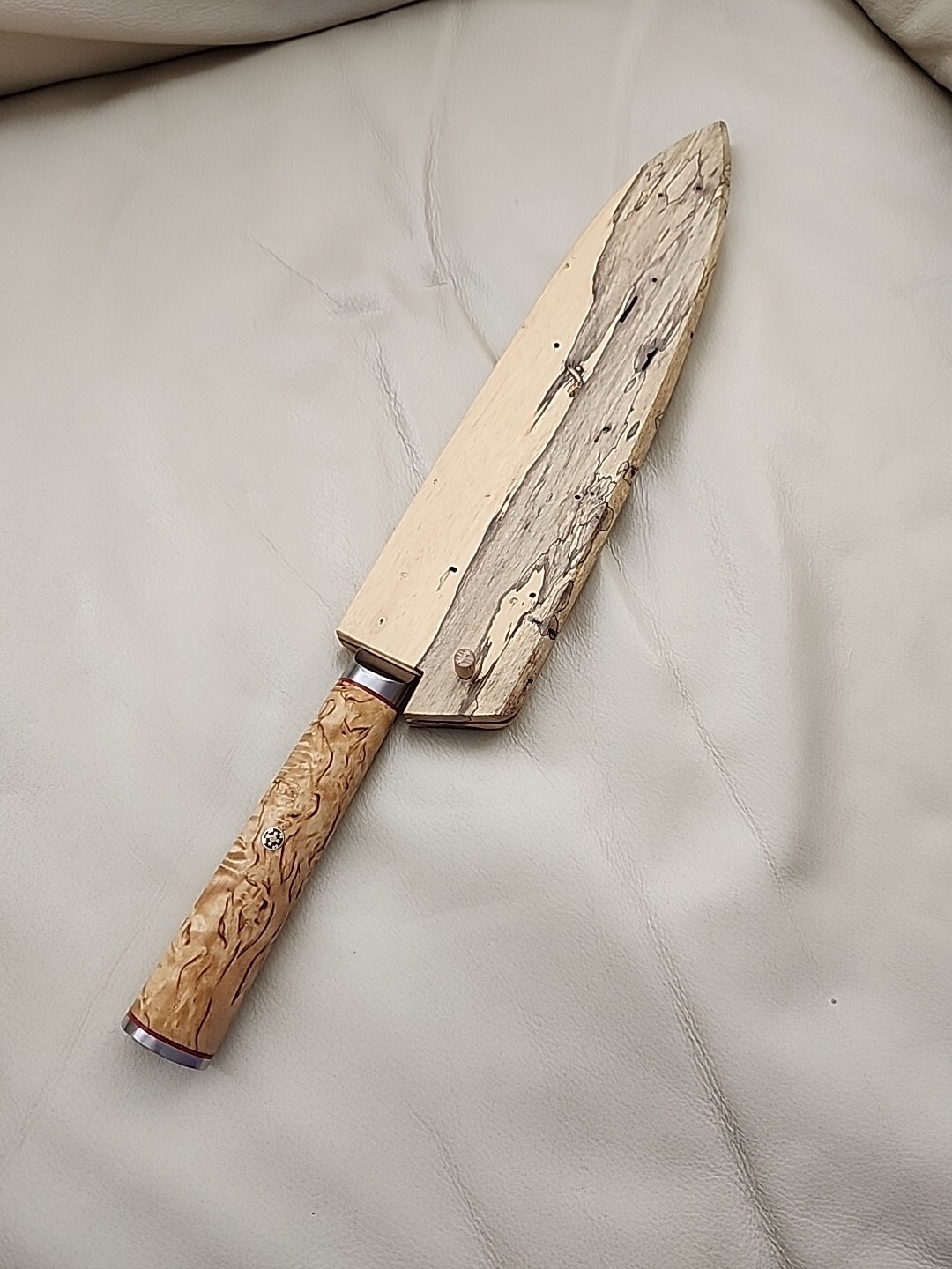 Wooden saya for MIYABI BIRCHWOOD SG2 9-INCH 9″ 9 1/2″ CHEF’S KNIFE custom made