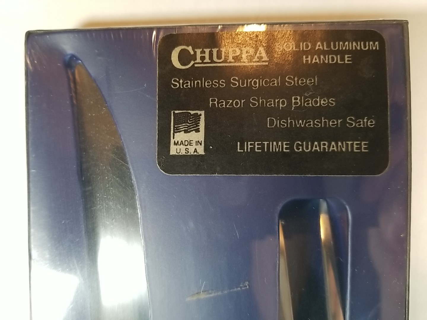 NEW CHUPPA CO Stainless Steel Carving Set Knife Fork New Old Stock Sealed