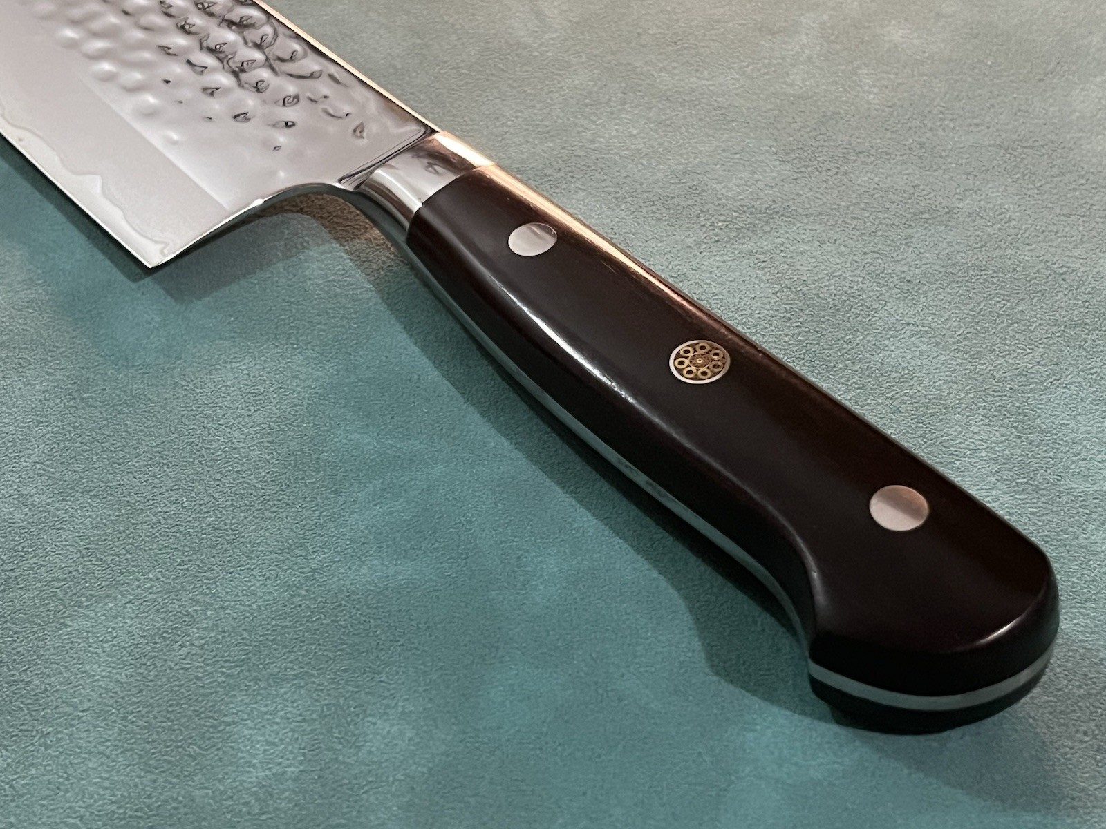 10.5in 270mm Gyuto Chef Knife Japanese-Style Hammered 9Cr18MoV Ebony Handle