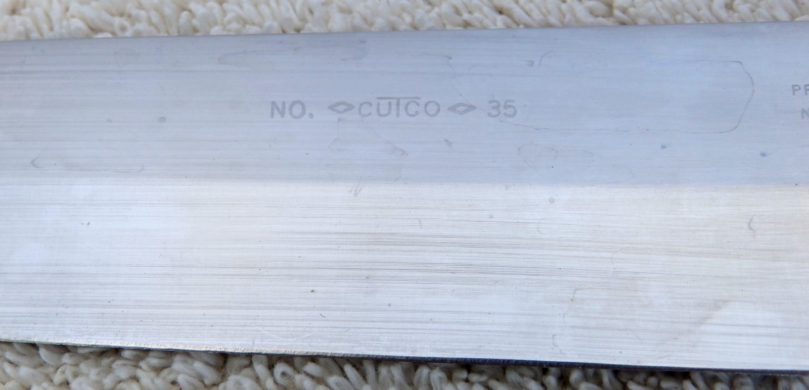 Vintage Cutco – No 35 9-inch Chef’s Kitchen Knife Wooden Handle