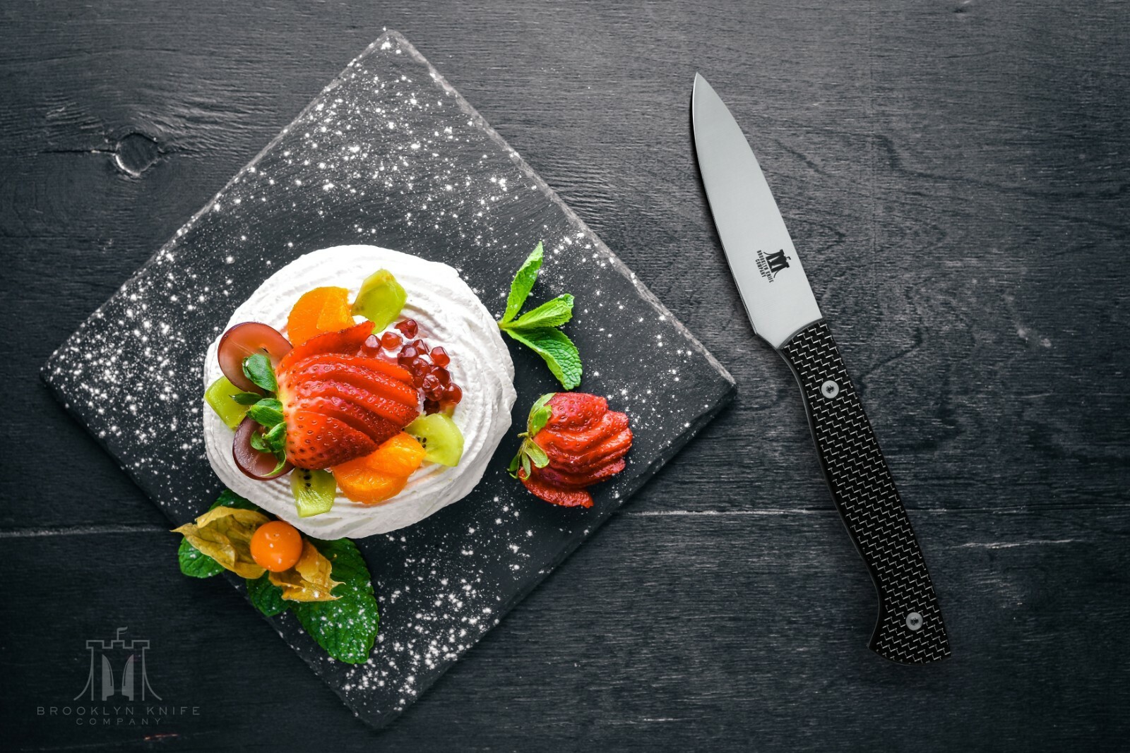 Brooklyn Knife Co. Paring Knife -Carbon Fiber Ed. Japanese AUS-08 Steel 3.5-Inch
