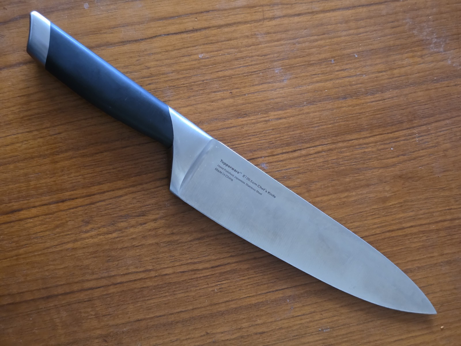Tupperware Chef Series 8″ Chefs Knife Hand Polished Japanese Stainless Steel