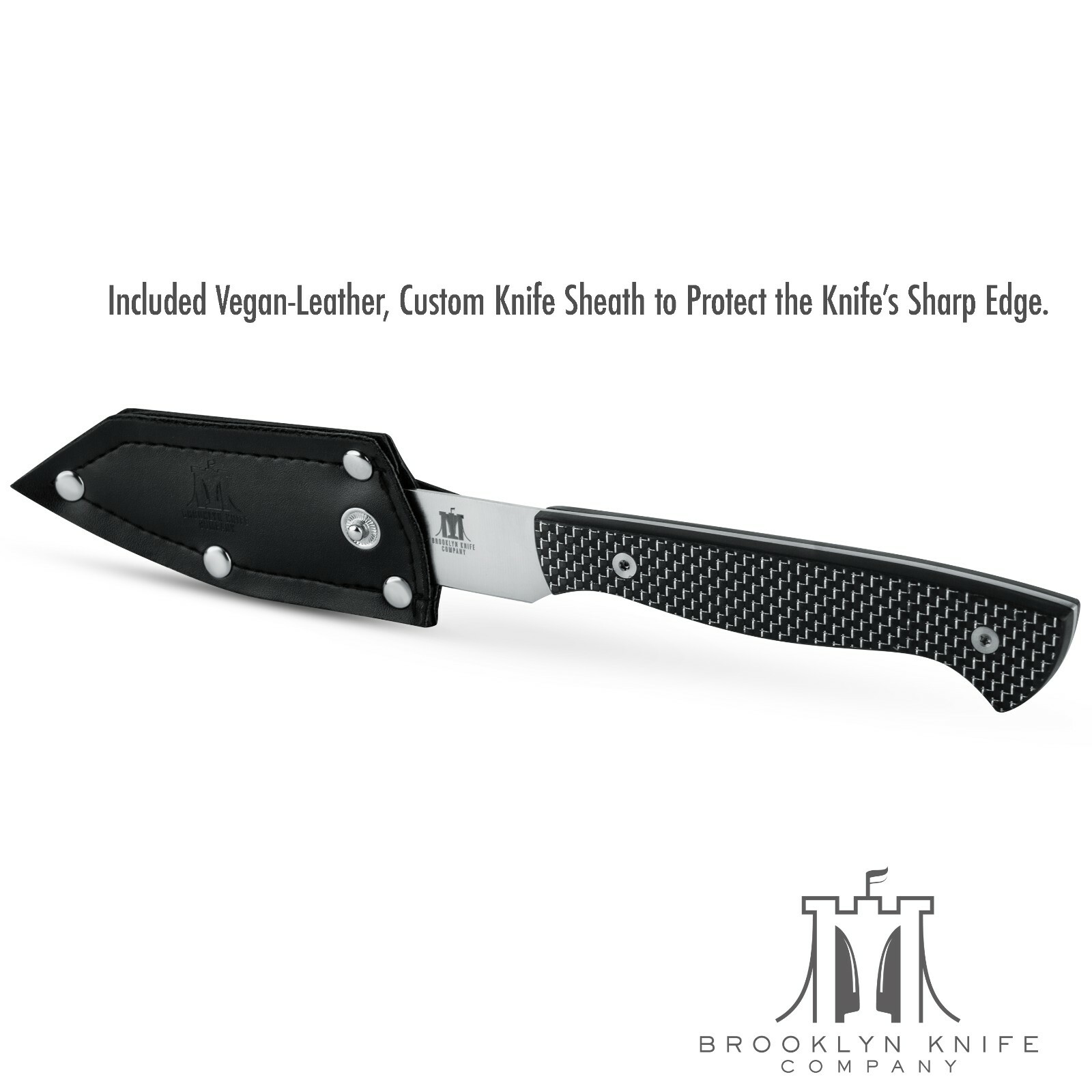 Brooklyn Knife Co. Paring Knife -Carbon Fiber Ed. Japanese AUS-08 Steel 3.5-Inch