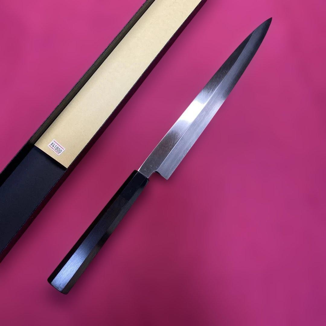 Sakai Uchi Hamono Yanagiba Japanese Sashimi Kitchen Knife 275mm Ginsan Ebony