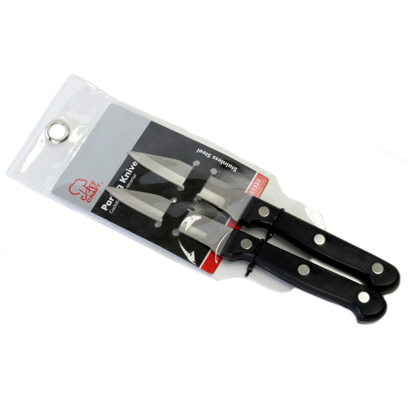 Select Paring Knives 9.5 inch 2 piece knife set Stainless Steel/Black