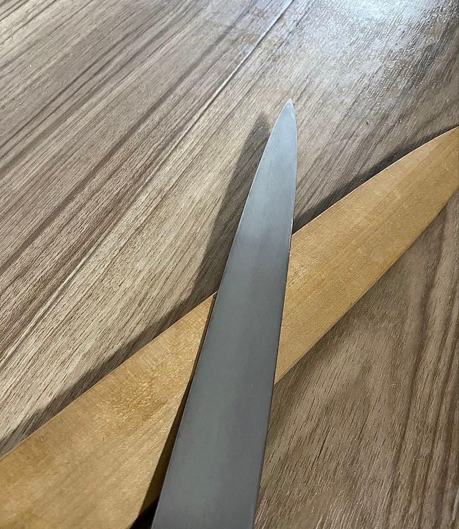 Nenohi Fuguhiki Kitchen Knife 300mm 11.8 inch Honyaki with Saya Sheath Used