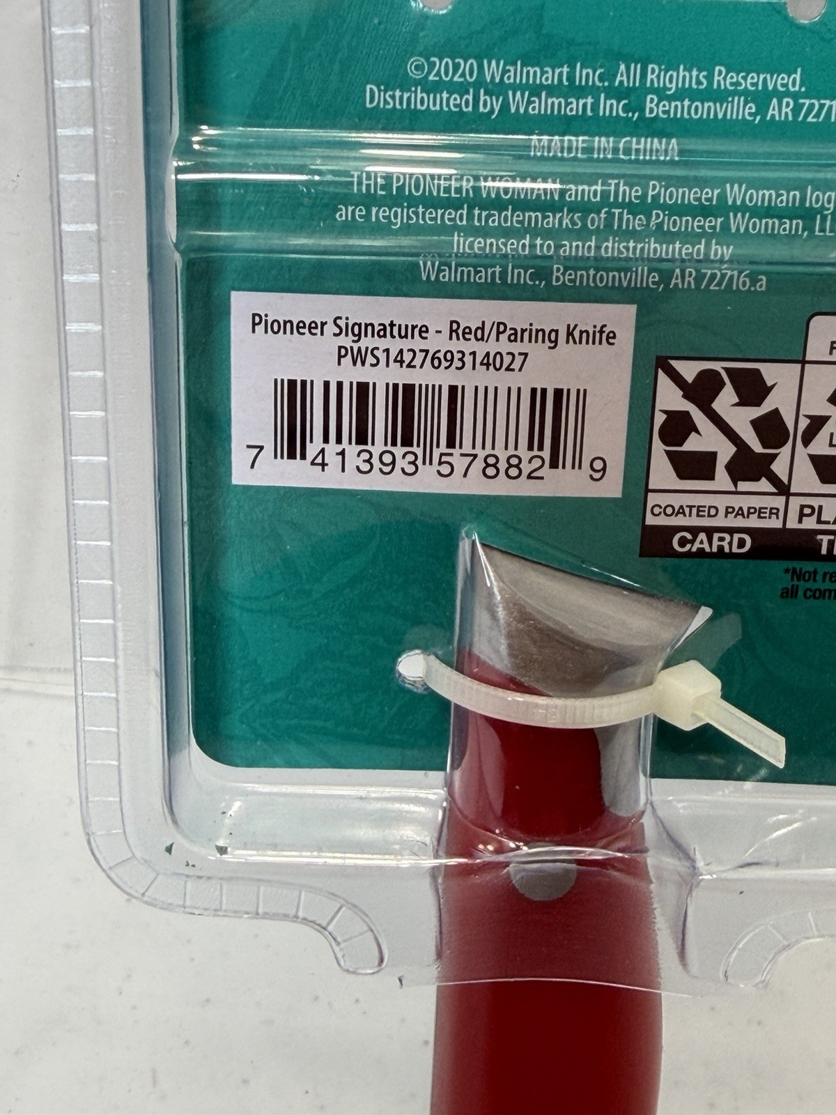 The Pioneer Woman Paring Knife Kitchen Utensil Food Prep Signature Red New