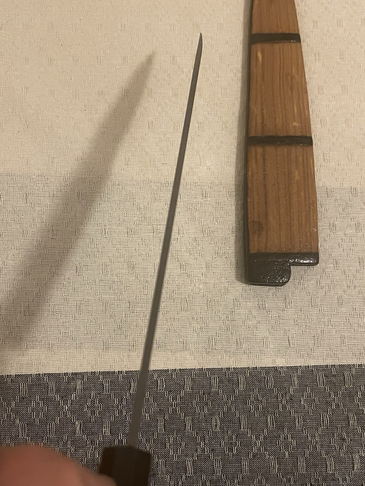 Japanese Yanagiba Knife 220mm Kurozome 黒染め +Saya kitchen knife