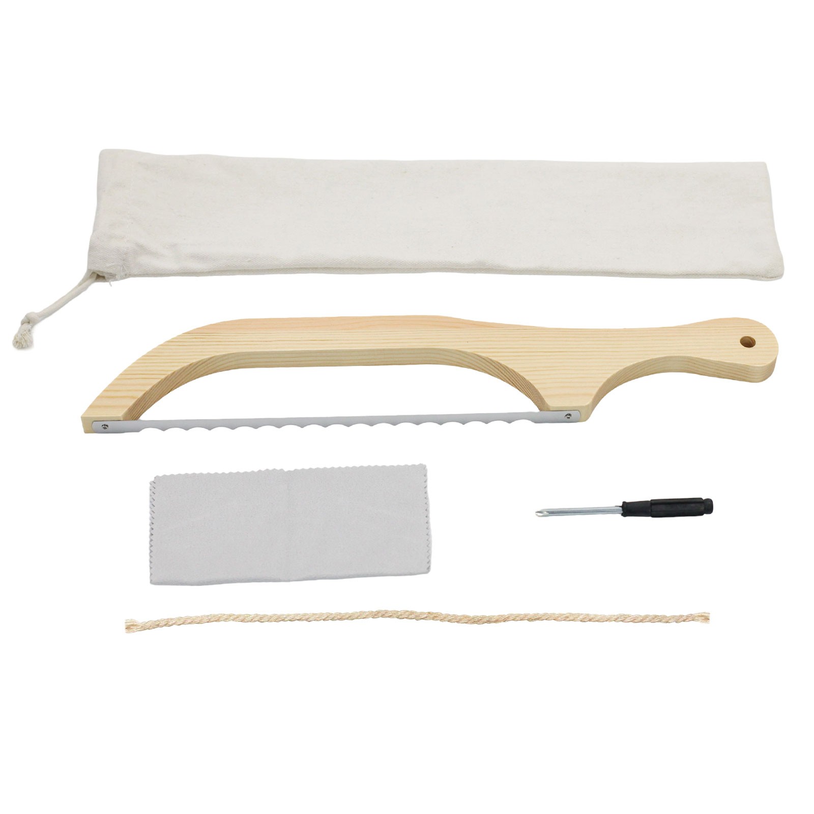 Bread slicer, Fiddle Bow Bread Knife Sourdough Cutter Bread Cutting Tool US